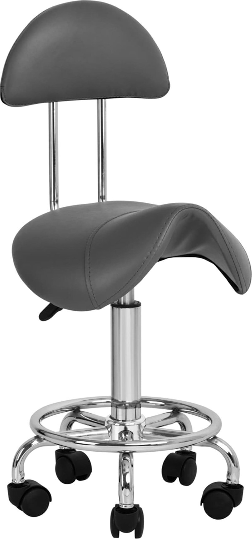 Taboret kosmetyczny 6001 szary