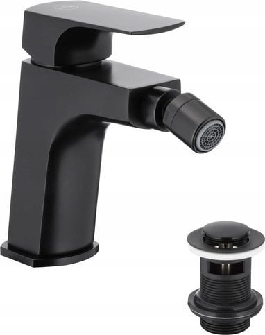 Bateria bidetowa KFA MOKAIT BATERIA BIDETOWA STOJĄCA, CZARNA + CLICK CLACK