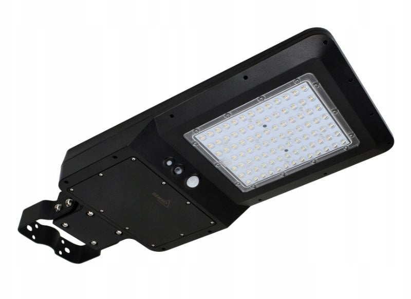 SOLARNA OPRAWA ULICZNA LED SOLGER 40W 4800LM 4000K IP65 CZARNA CZ. PIR C83-SOG-040BL-4K-PIR