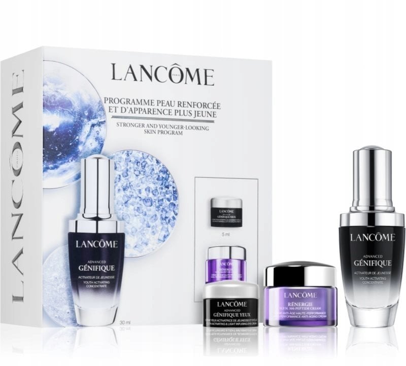 Set Lancome: Advanced Genifique, Anti-Aging, Serum, For Face, 30 ml + Rénergie HPN 300-Peptide, Anti-Aging, Cream, For Face, 15 ml + Advanced Genifiqu