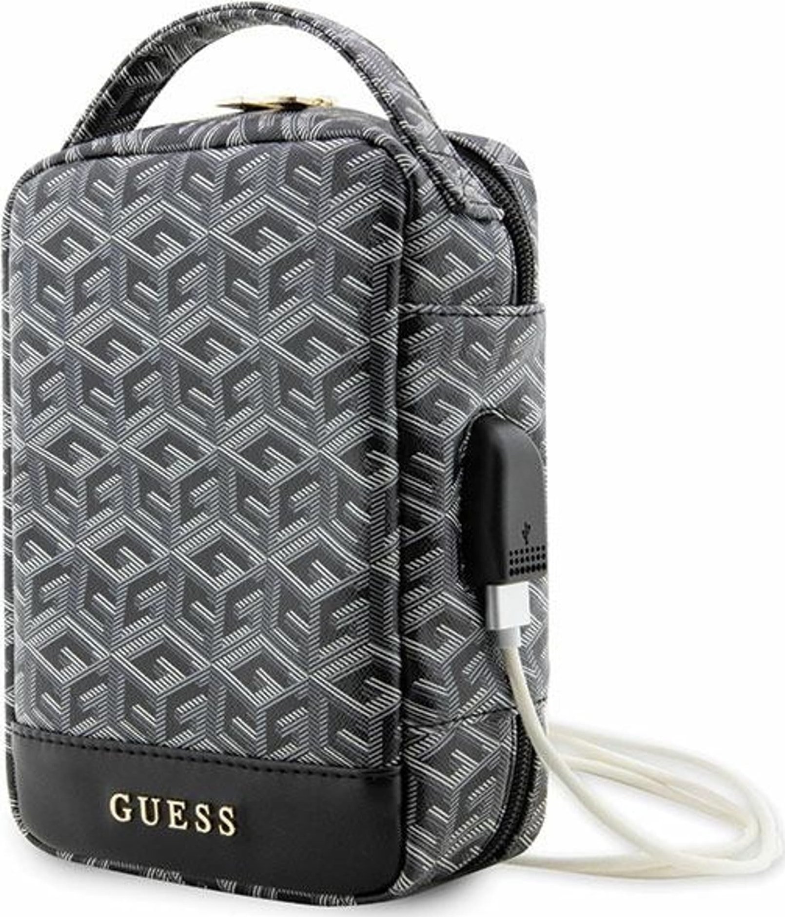 Torba Guess Guess Torba GUHBHGCFSEK Organizer czarny/black GCube Stripe