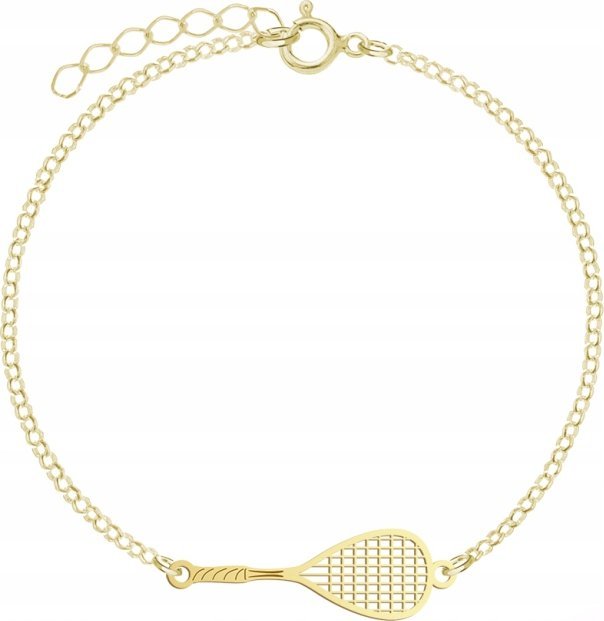 Radziszewska Jewellery Pozłacana Bransoletka Rakieta do squasha DEDY