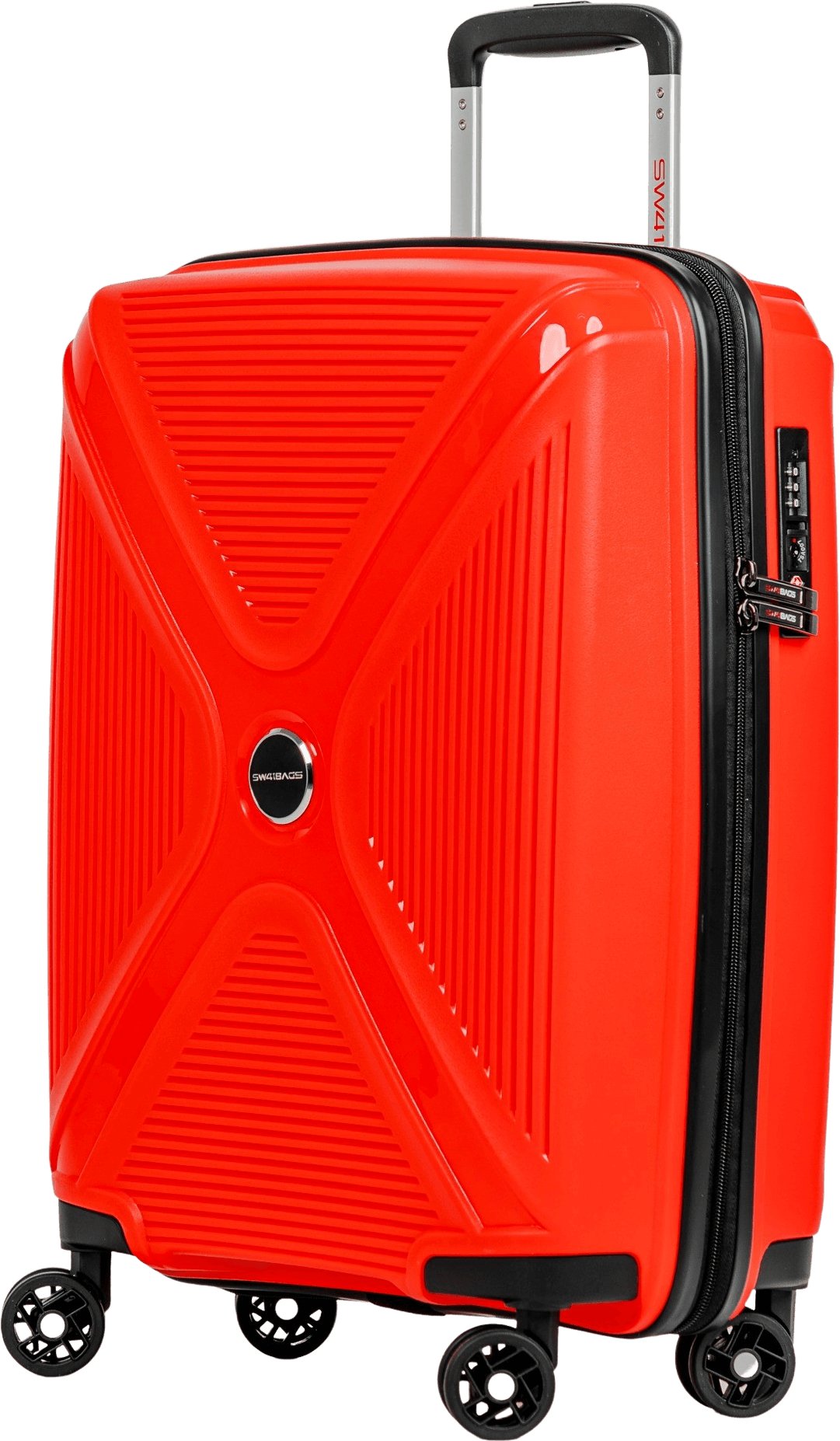 Walizka kabinowa SwissBags Cross-Box 55 cm czerwony Uniwersalny