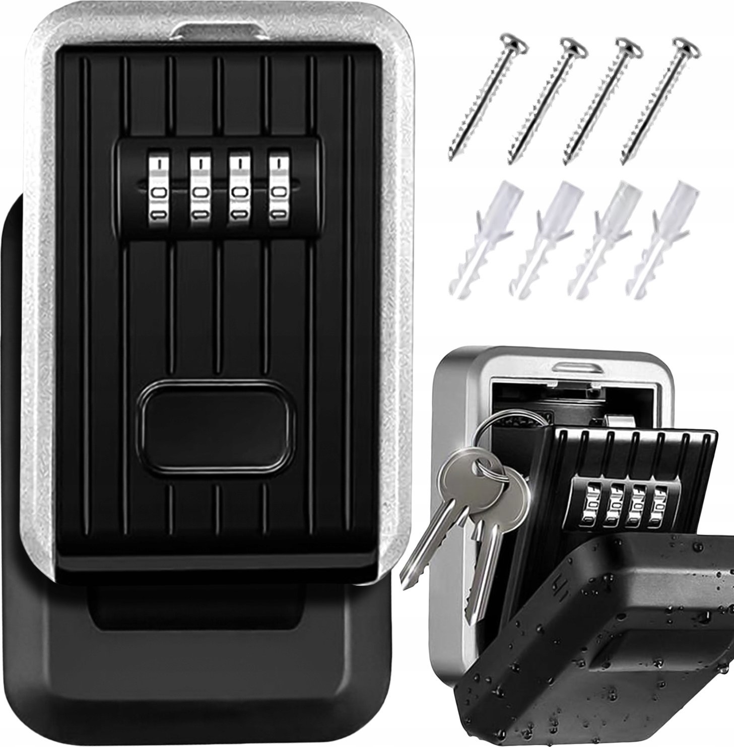 SKRZYNKA NA KLUCZE MAŁA CZARNA KBX-03