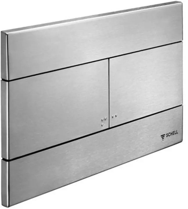 PŁYTKA PRZYCISKOWA DO WC MONTUS TOWER , CHROM DO MODUŁÓW SCHELL, SPŁUKIWANIE DWUSTOPNIOWE