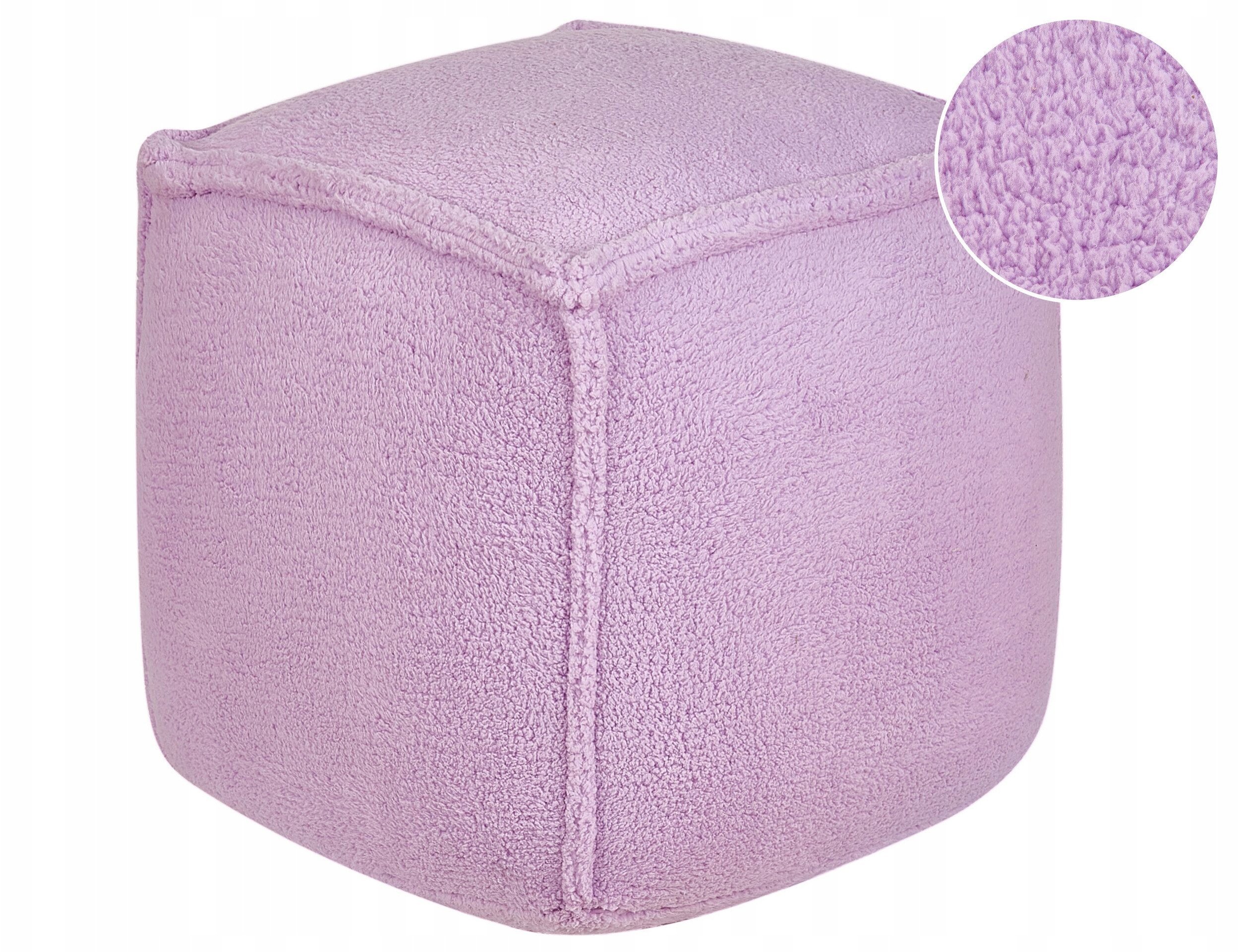 Beliani Puf 40 x 40 x 40 cm fioletowy ALIPUR