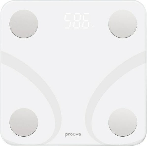 Proove Waga Smart Scale Balance Bluetooth biały/white