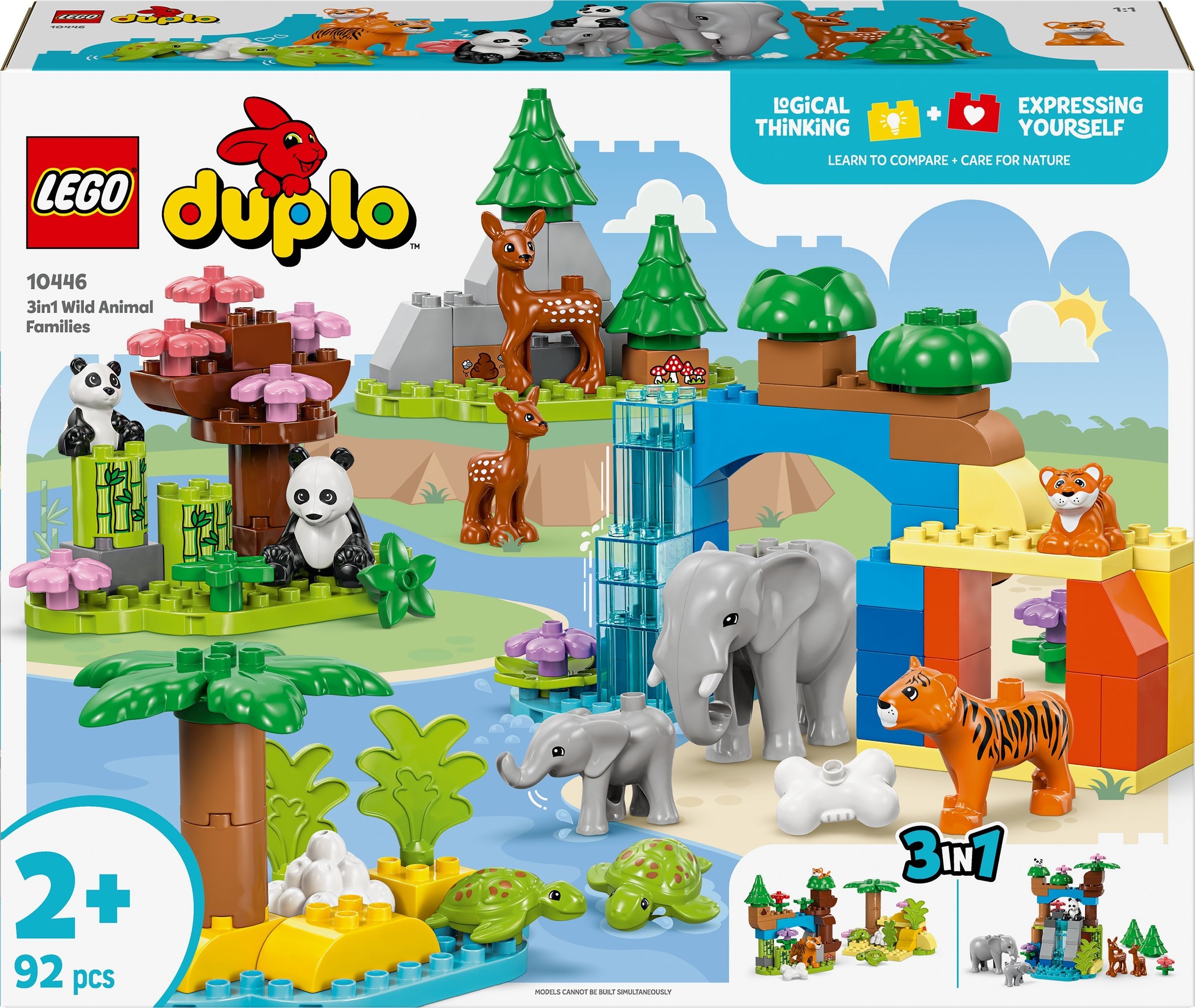 Duplo Rodziny dzikich zwierząt 3 w 1 (10446)