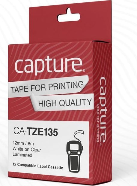 Capture 12mm x 8m White on