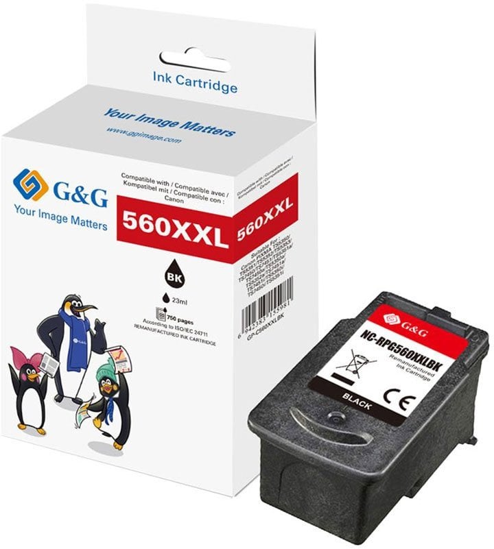 Tusz G&G XXL kartridż kompatybilny z Canon PG-560XL