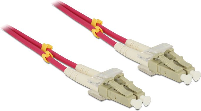 Delock Patchcord światłowodowy, LC/LC, 50/125µ, 1m, OM4 (84640)