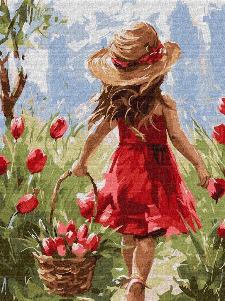 Norimpex Malowanie po numerach - Rado¶ć kwiatów 30x40cm