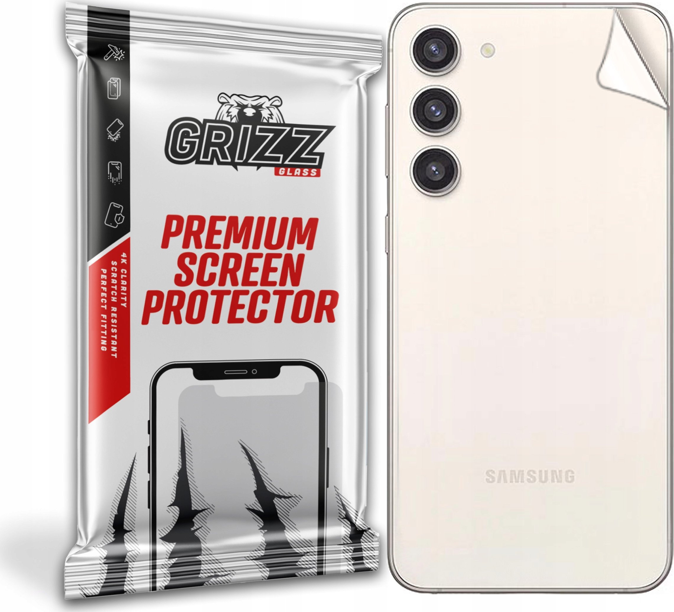 GrizzGlass Folia na tył GrizzGlass SatinSkin Samsung Galaxy S23+ Plus