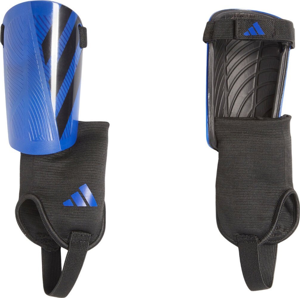 Adidas Ochraniacze piłkarskie na golenie piszczele nagolenniki dla dzieci adidas Tiro Match niebiesko-czarne IW8790 S