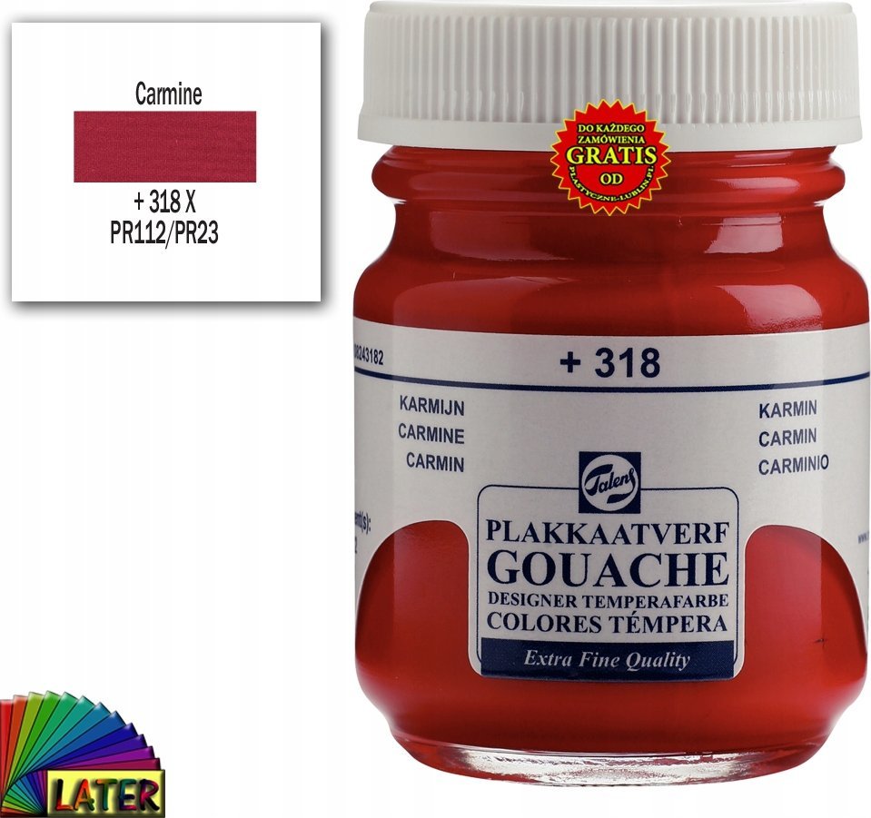 Talens Talens Gouache Extra Fine Quality Bottle Carmine 318