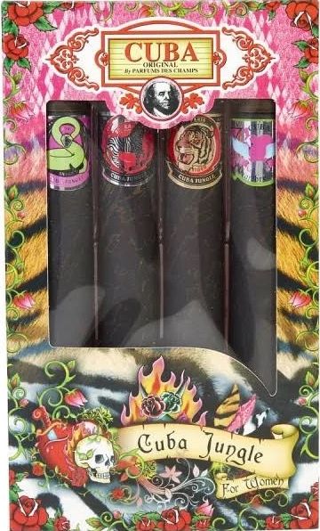 Cuba Jungle Snake Edp+Tiger Edp+Zebra Edp+Heartbreaker Edp 4x35ml