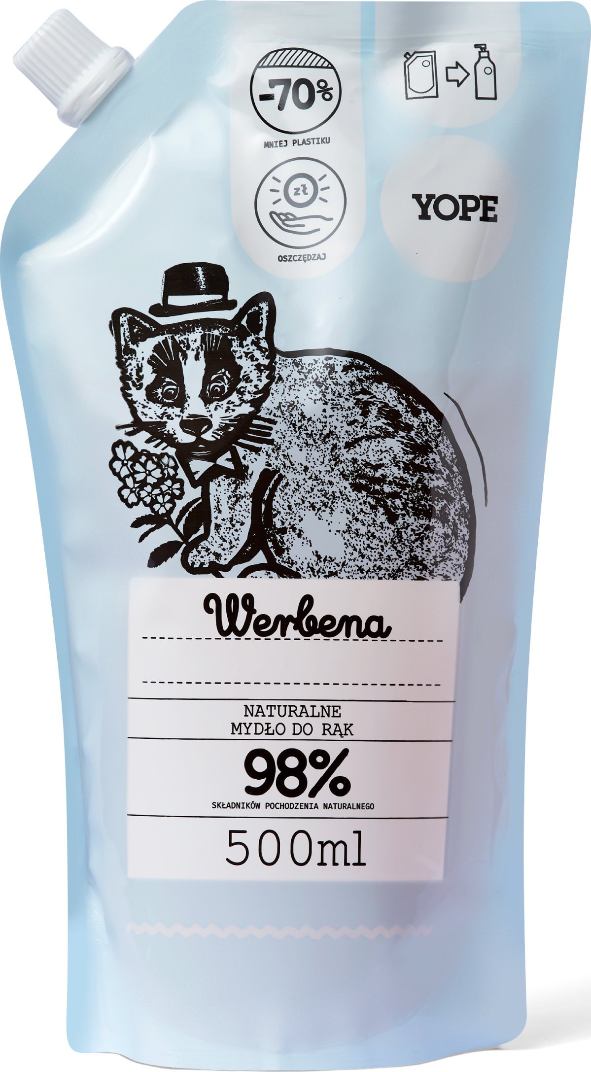 Yope Mydło w płynie Werbena 500 ml - opakowanie uzupełniające