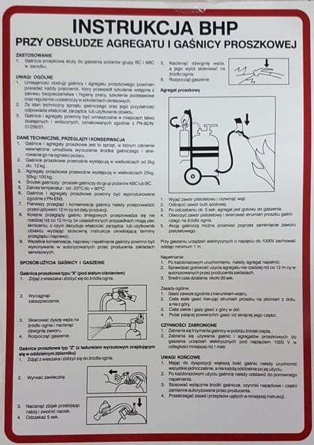 Mój dom Instrukcja 187 Obsługa Agregatu Gaśnicy Proszkowej Libres Polska Sp 0000005352 5902082238751