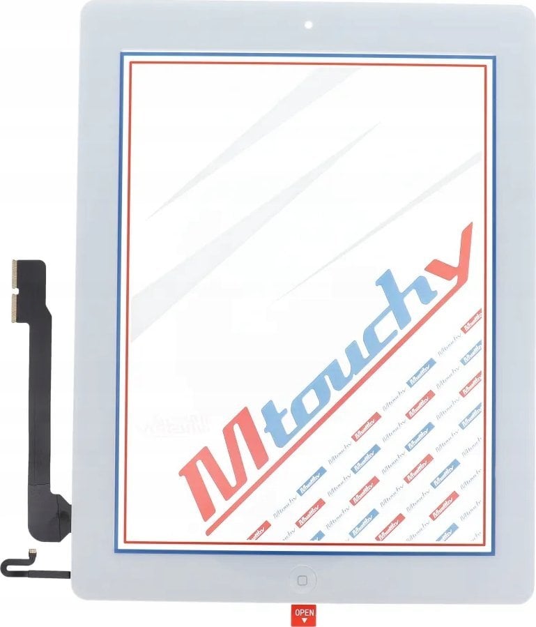 Samsung MUSTTBY Ekran dotykowy + taśma klejąca + Home do iPAD 4 (biały)