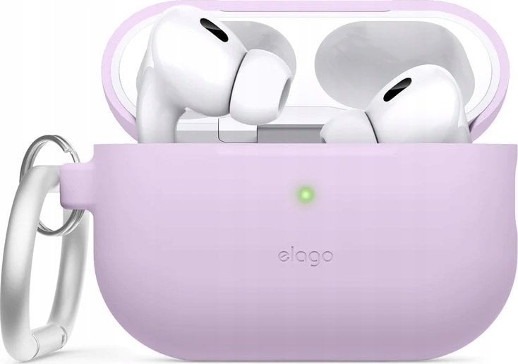 Elago AirPods Pro 2 Hang Silicone Case - etui z karabińczykiem do AirPods Pro 2 lawendowe