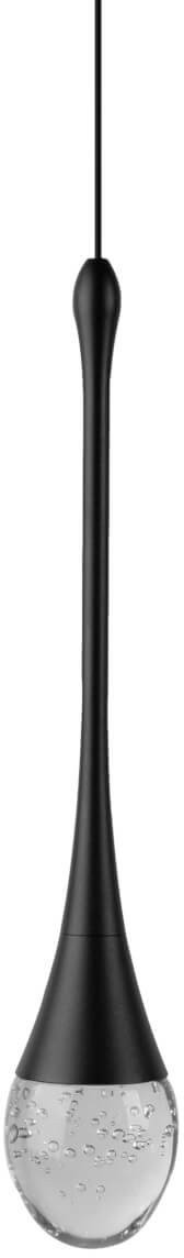 Sypialniana lampa wisząca DALMA AZ6005 LED 4W 3000K czarny przezroczysty