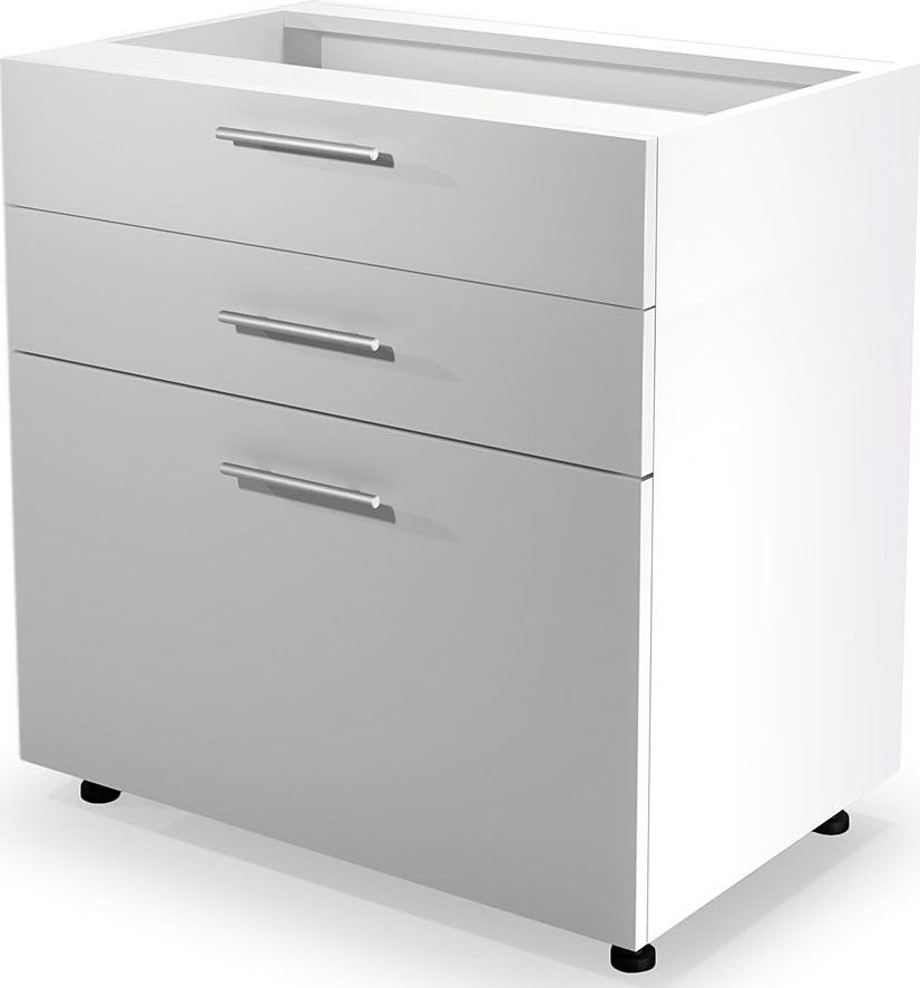 Elior Kuchenna szafka dolna z szufladami Limo 11X - biały połysk