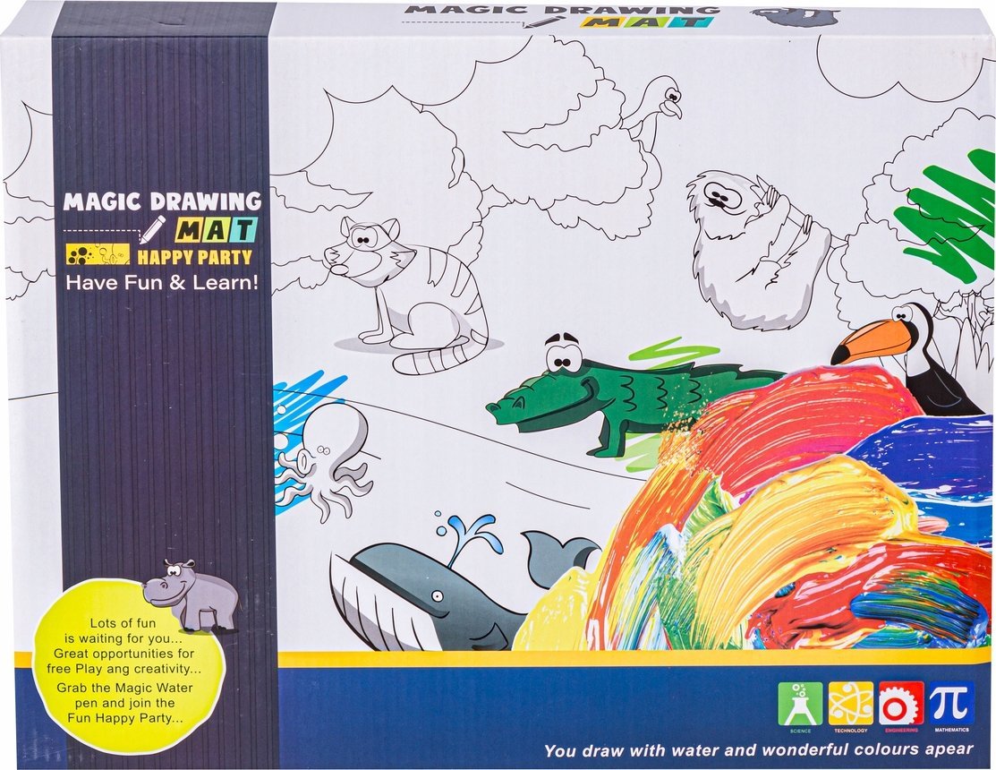 Tablica, mata wodna do rysowania malowania 120x90cm XXL + akcesoria