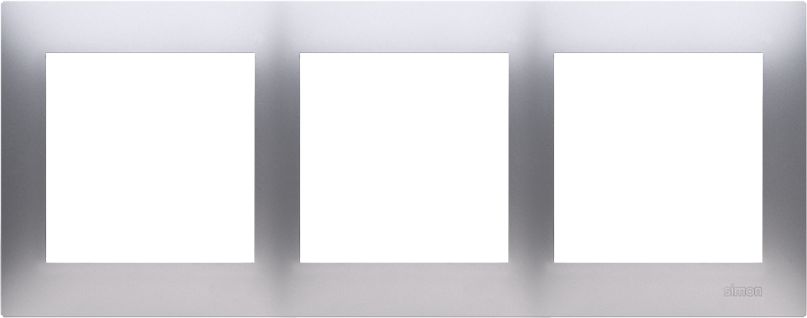 Kontakt-Simon Ramka potrójna do puszek karton-gips srebrny (DRK3/43)