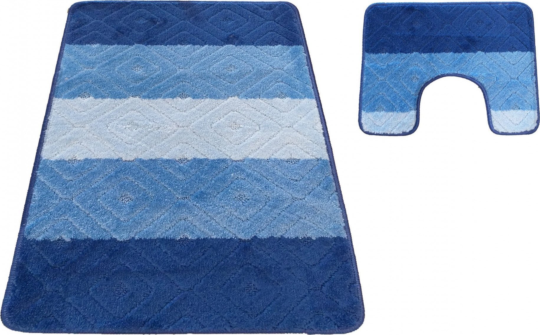 Profeos Niebieskie miękkie dywaniki łazienkowe - Herion 4X