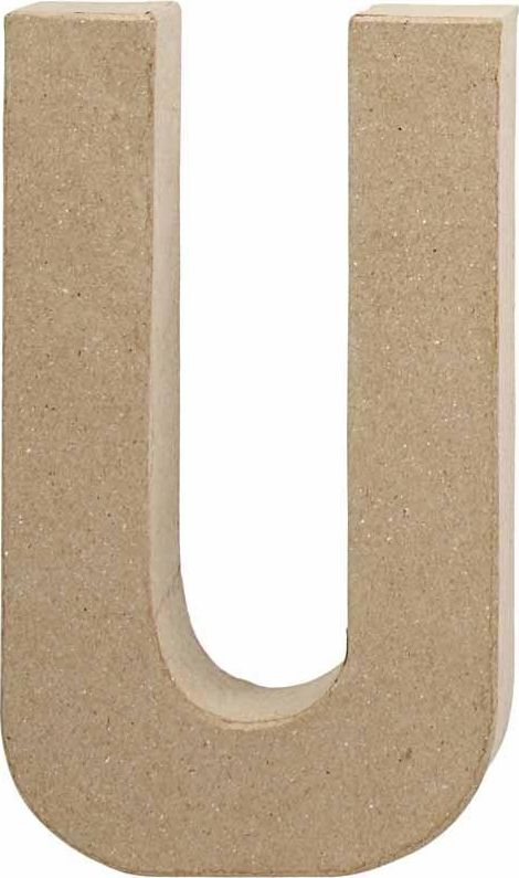 Creativ Company Litera U z papier-mache H: 20,5 cm