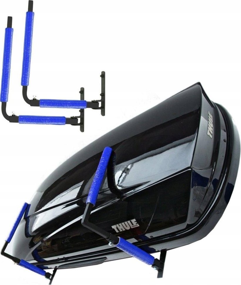 WIESZAK NA BAGAŻNIK DACHOWY BOX 1 NIEBIESKI STALOWY REGULOWANY