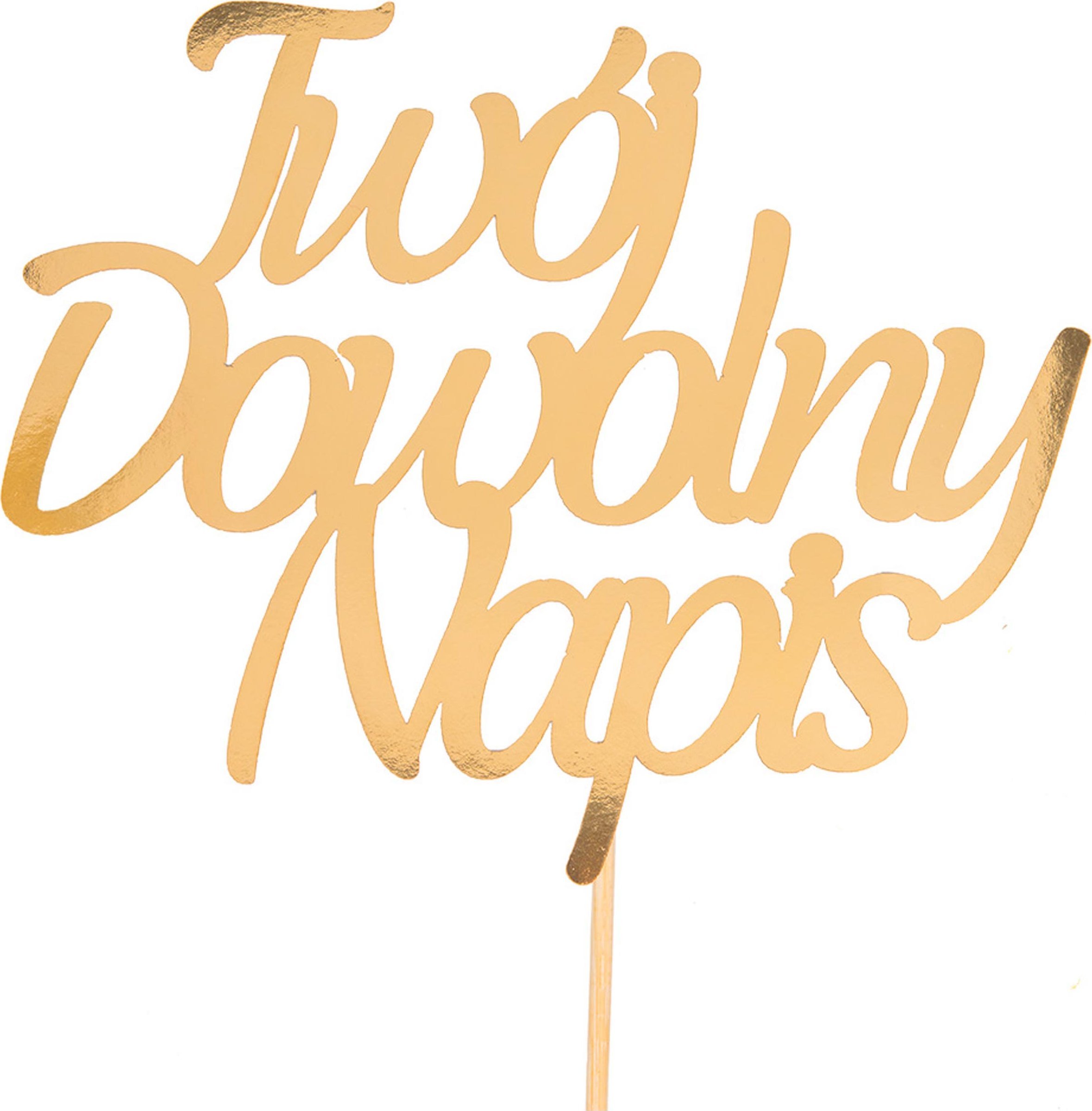 Personalizowany topper na tort TOPER Na CHRZEST z imieniem ZŁOTO dekoracje