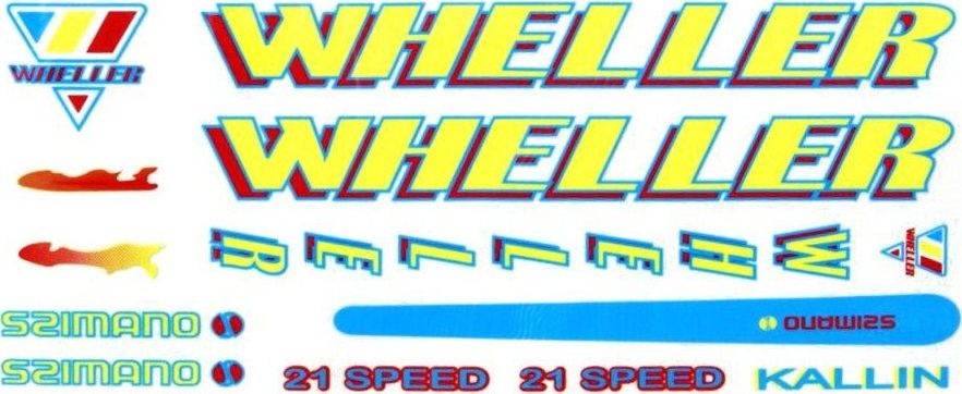 DAN Kalkomania KR-4 WHELLER komplet uniwersalny