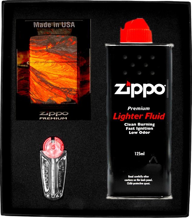 Zestaw ZIPPO Zapalniczka LAVA FLOW Prezentowy No1