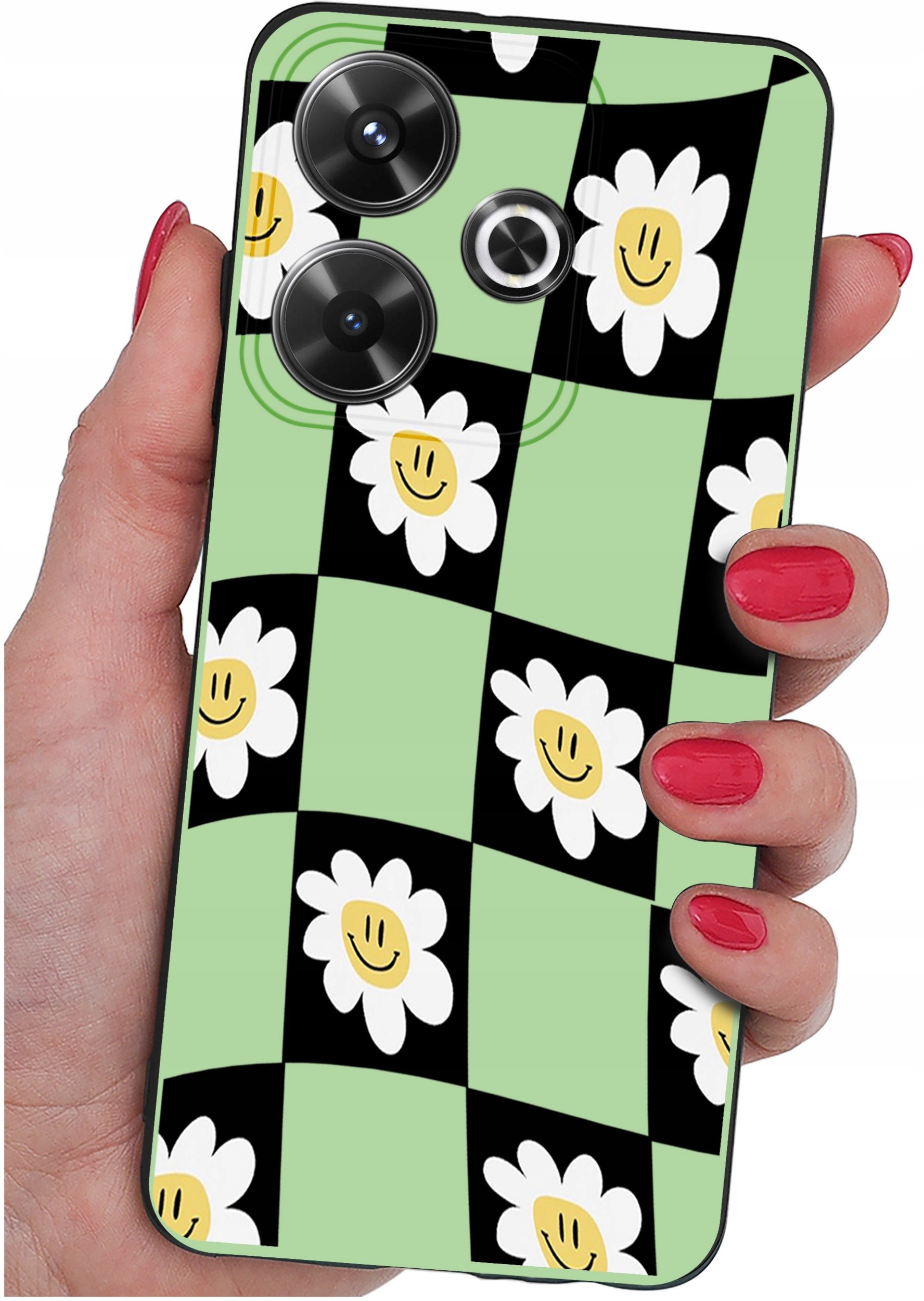 Etui do Xiaomi Redmi 13 4G WZORY |SILIKONOWE MATT CASE + SZKŁO 9H