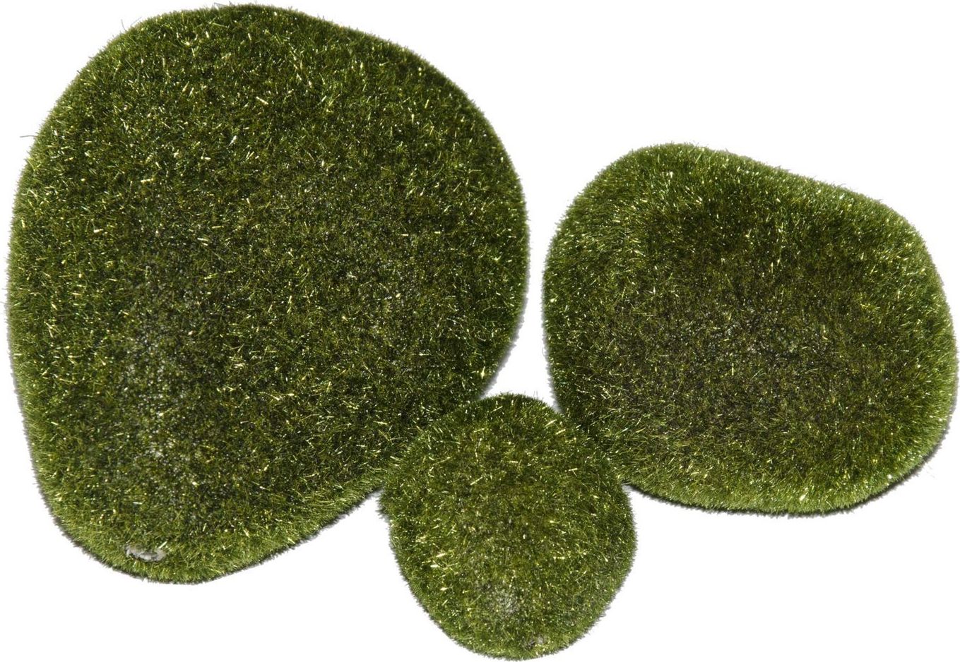 Tajemniczy ogród Kamienie pokryte sztucznym mchem 3 szt () - 1301-uniw