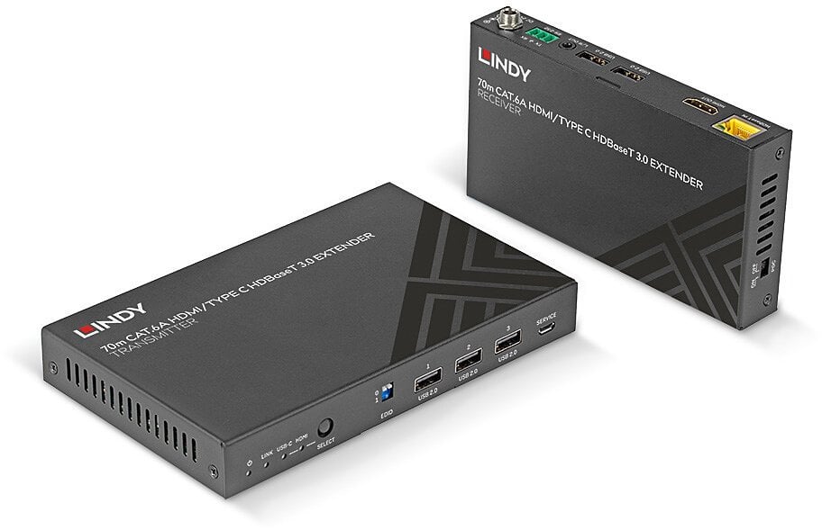 Przełącznik Lindy KVM Cat.6-C and USB 3.0 Switch 70m