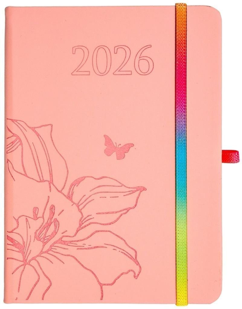 Kalendarz 2026 B6 tyg. Hip Hop morelowy