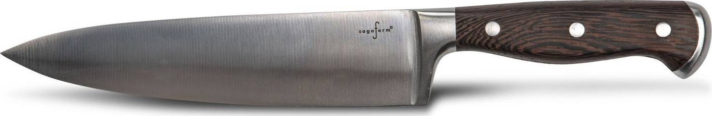 Sagaform nóż szefa kuchni, 20 cm, stal nierdzewna/drewno wenge