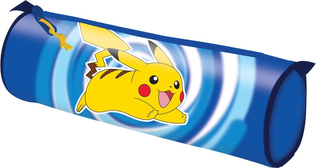 POKÉMON Pencil case, cylinder, L 22 cm, dia. 7 cm, 300D nylon