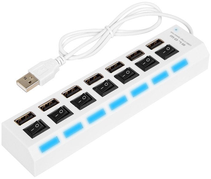 86-074# Rozgałęźnik usb wt.a-7xgn.a hub-06 biały