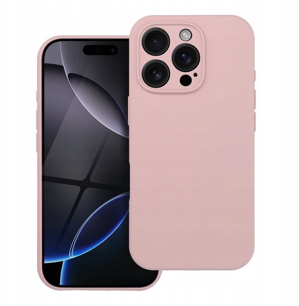 Futerał SILICONE 2mm do IPHONE 16 Plus kompatybilny z MagSafe pudrowy róż