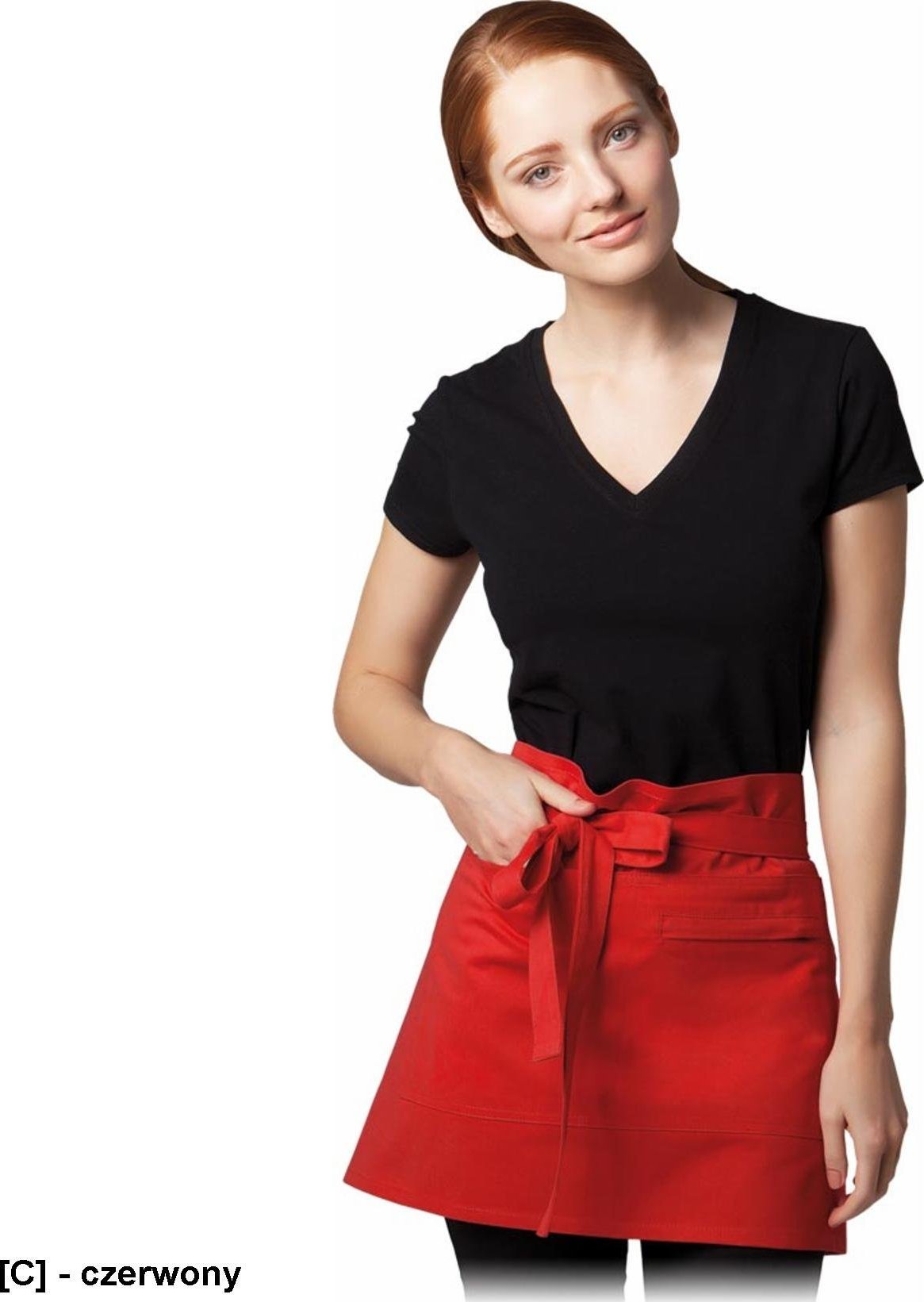 R.E.I.S. FZAP-2KS - Krótka zapaska - czerwony - 38x69 cm