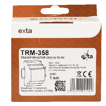 Zamel Transformator 2305/8V AC 15VA TRM-358