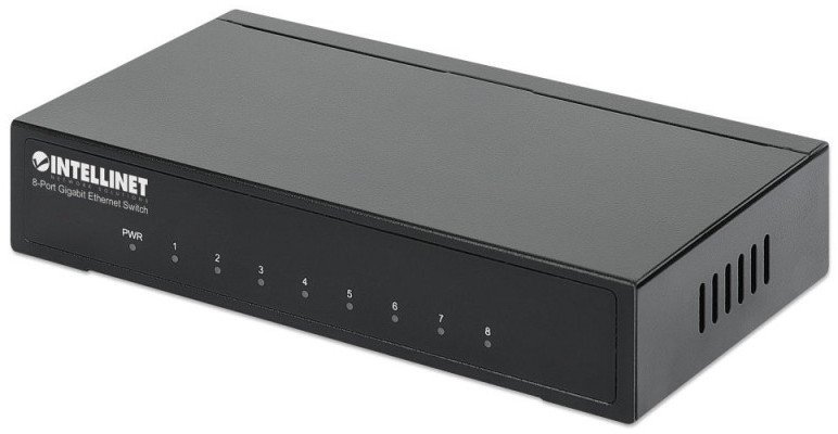 Switch Intellinet Network Solutions Gigabit 8x 10/100/1000 Mbps RJ45 Desktop Metalowy (530347)
