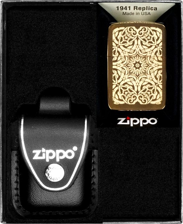 Zestaw ZIPPO Zapalniczka ORNAMENTAL DESIGN Prezentowy No3