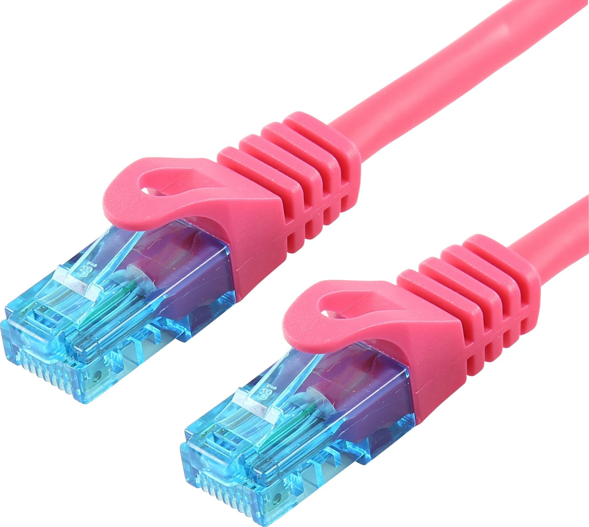 LOGON TCU55U0025M kabel sieciowy Purpurowy 2,5 m Cat5e U/UTP (UTP)