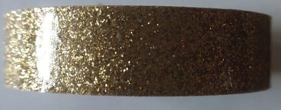 3M Taśma brokatowa taśma z gwiazdkami złotymi 18mmx2m