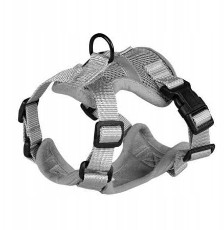 Barry King Szelki dla kota szare, rozmiar XS, ob.szyi 21,5-28cm/ob.klatki 30-42cm