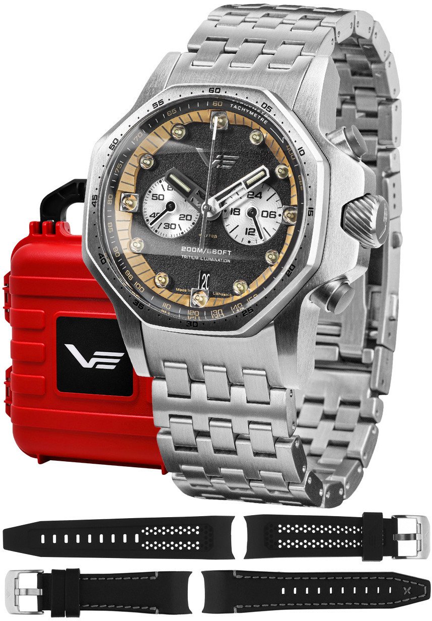 Zegarek męski Vostok Europe VK64-640A698B srebrny